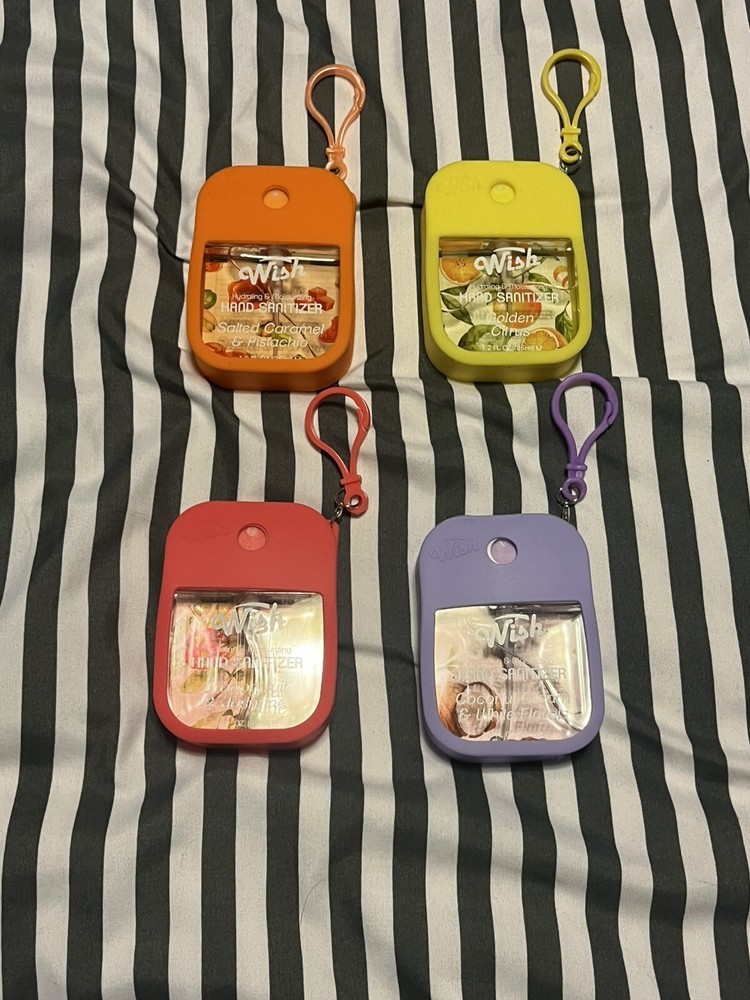 Palm Sized Wish Advanced Spraying Hand Sanitizer 1.2 Oz EA With Aromas and Case