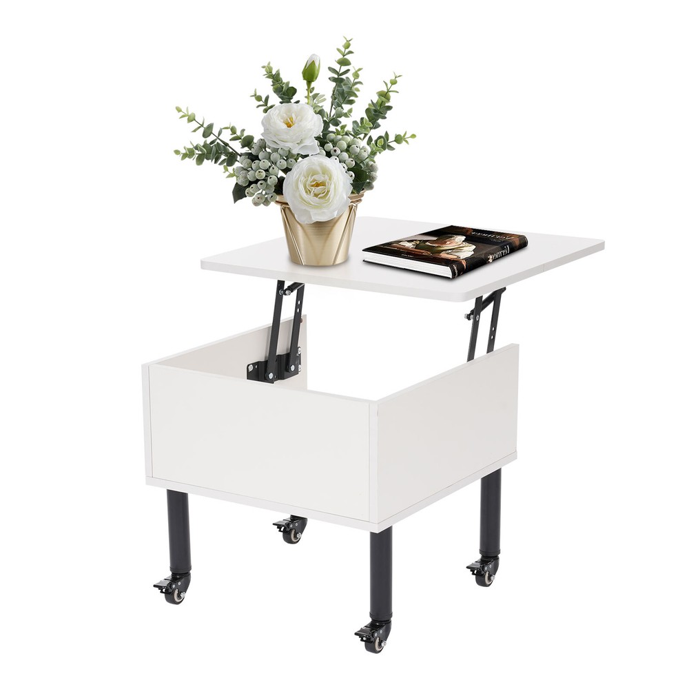 Lift Top Coffee Table, liftable Coffee Tables, Modern Coffee Table classic white