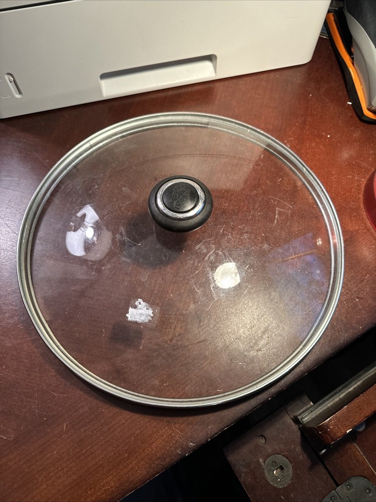 Pampered Chef 12-Inch Tempered Glass Skillet Lid Stainless Steel Replacement 108