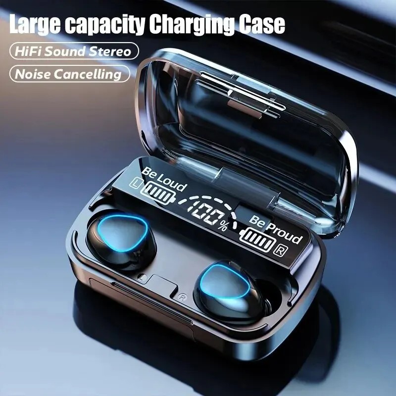 TWS Bluetooth Earbuds Waterproof Bluetooth 5.3 Wireless Headset Noise Cancelling