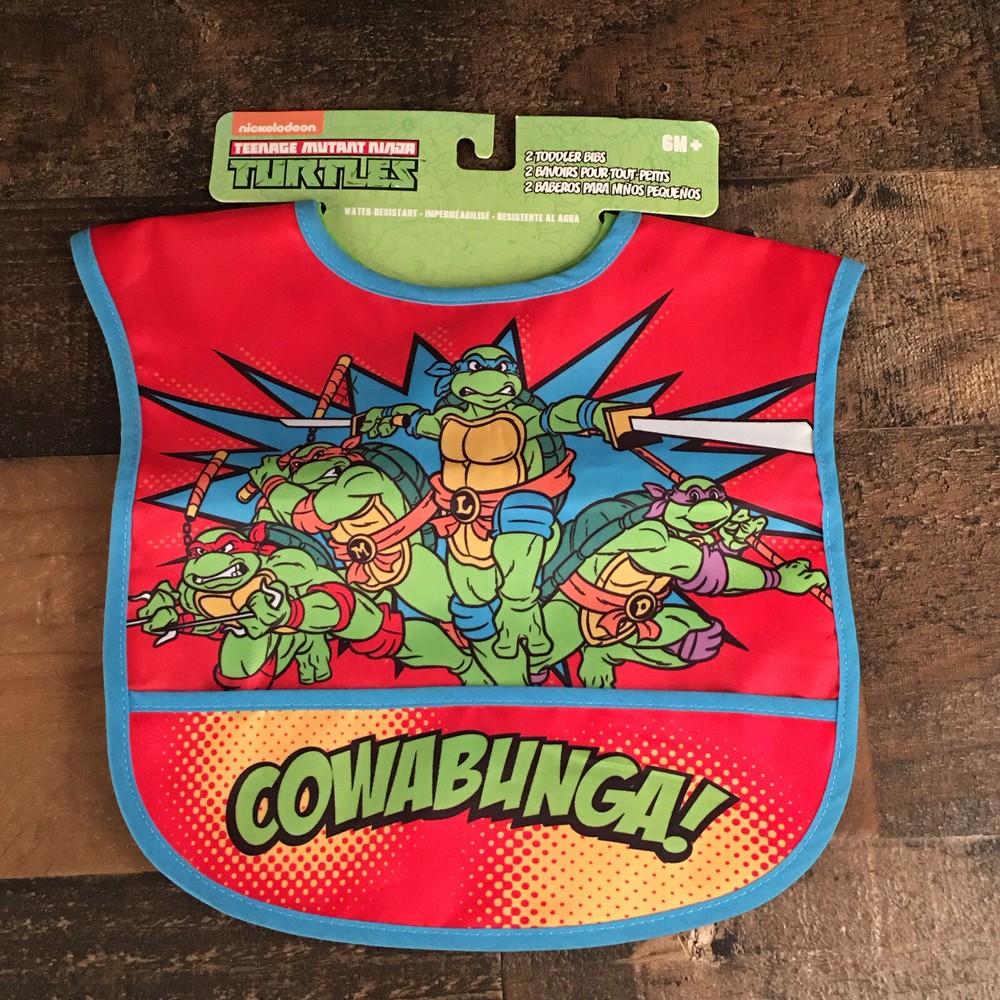 Teenage Mutant Ninja Turtles 2 Toddler Bibs 6 M+