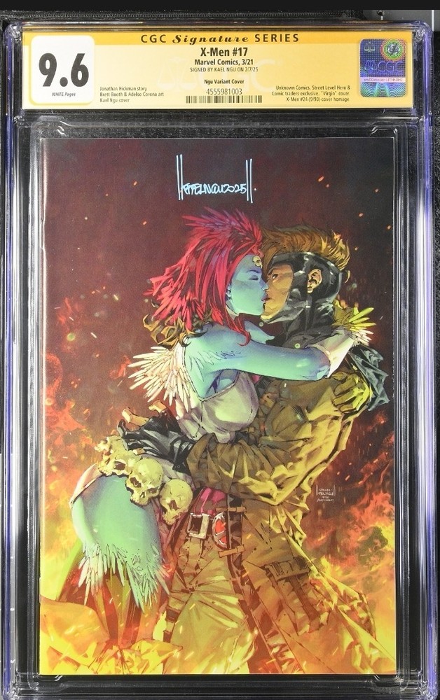 Flash Sale X-Men 17 CGC SS 9.6 Kael Ngu Virgin Homage X-Men 24 9/93-image