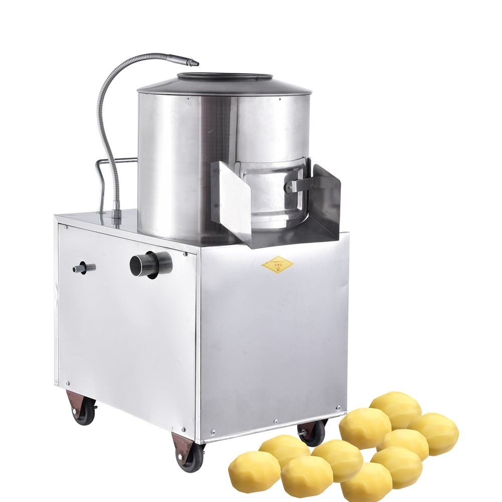 Electric Potato Peeler 1500W Commercial Sweet Peeler 220KG /Hour Potato Washer