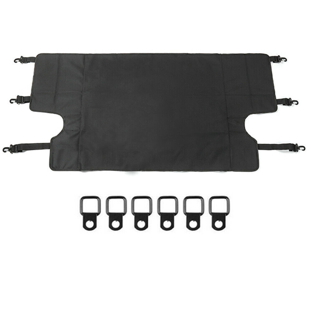 Rear Trunk Cargo Cover Lite Shield for Jeep Wrangler JK JKU  4-Door 2007-2018