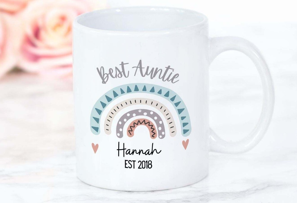 Personalised Best Auntie Mug L Auntie Gift L Auntie Birthday L Pregnancy