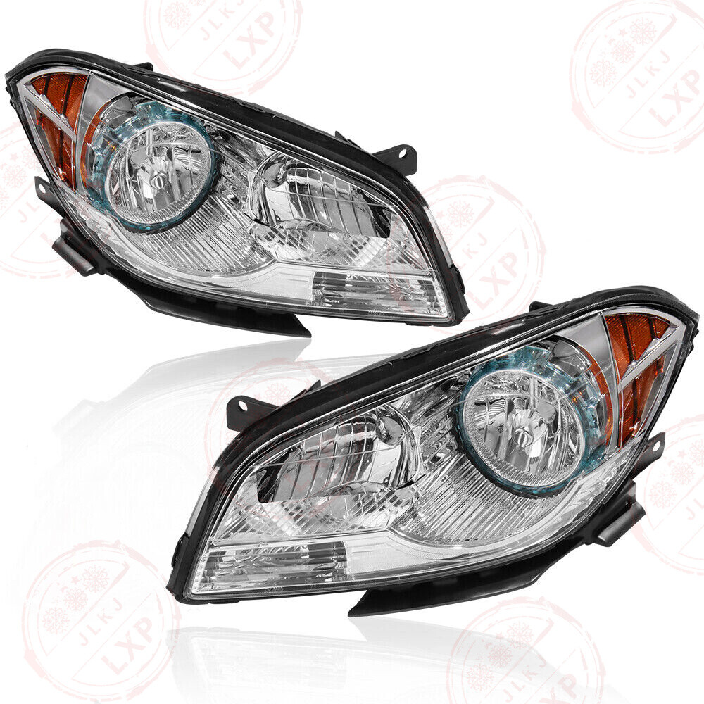 2PCS Headlights For 2008-2012 Chevy Malibu Sedan 4-Door Headlamp Left+Right Pair
