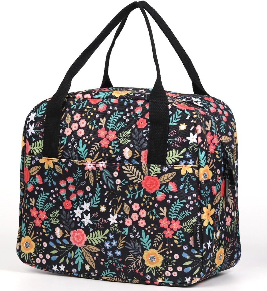 VLM Lunch Bag,Lunch Box for Women Men,Reusable Insulated Lunch Tote,Small Lea...