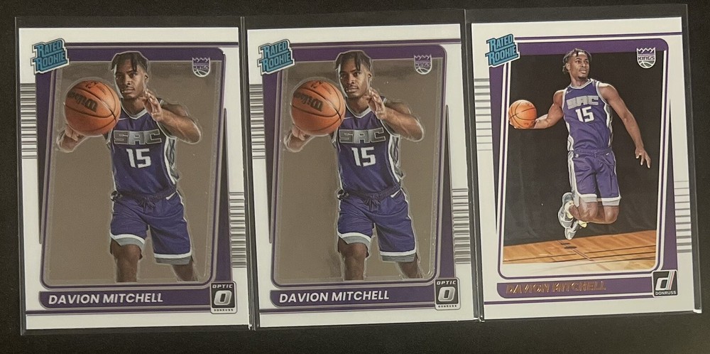 Davion Mitchell 2021-22 Panini Optic Donruss Rated Rookie Lot