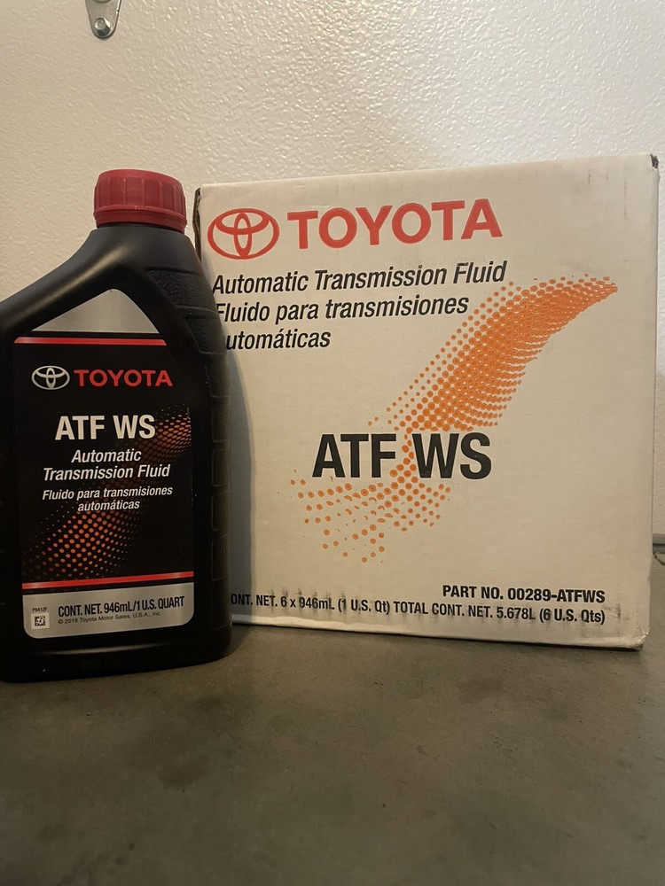 NEW GENUINE TOYOTA LEXUS ATF WS TRANSMISSION FLUID 00289-ATFWS OEM 6 QUARTS