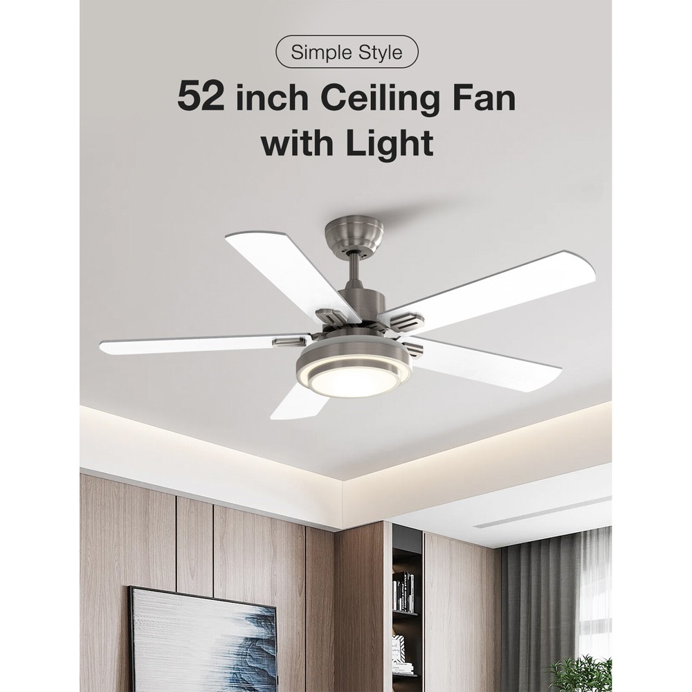 52inch Ceiling Fan With Light and Remote Control