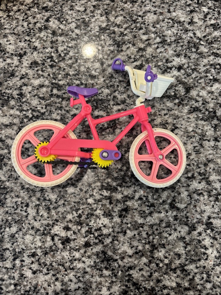 Mattel Bicycle Barbie Doll, pink & Purple 7.5