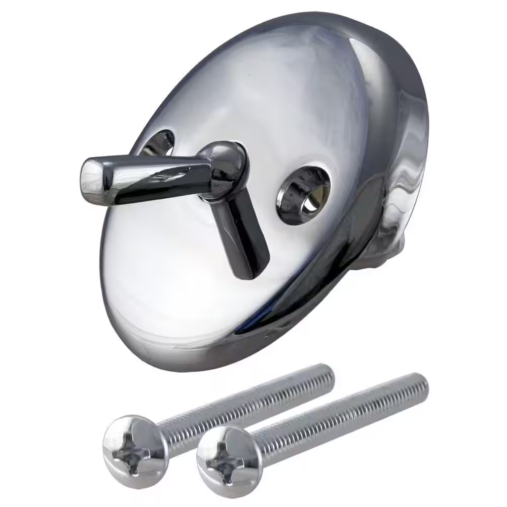 Polished Chrome Trip Lever Overflow Faceplate for Bathtubs