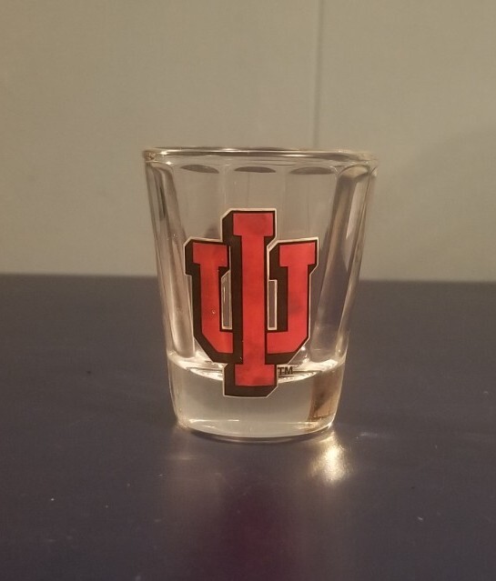 Indiana Hoosiers Shot Glass NCAA Basketball Made In USA
