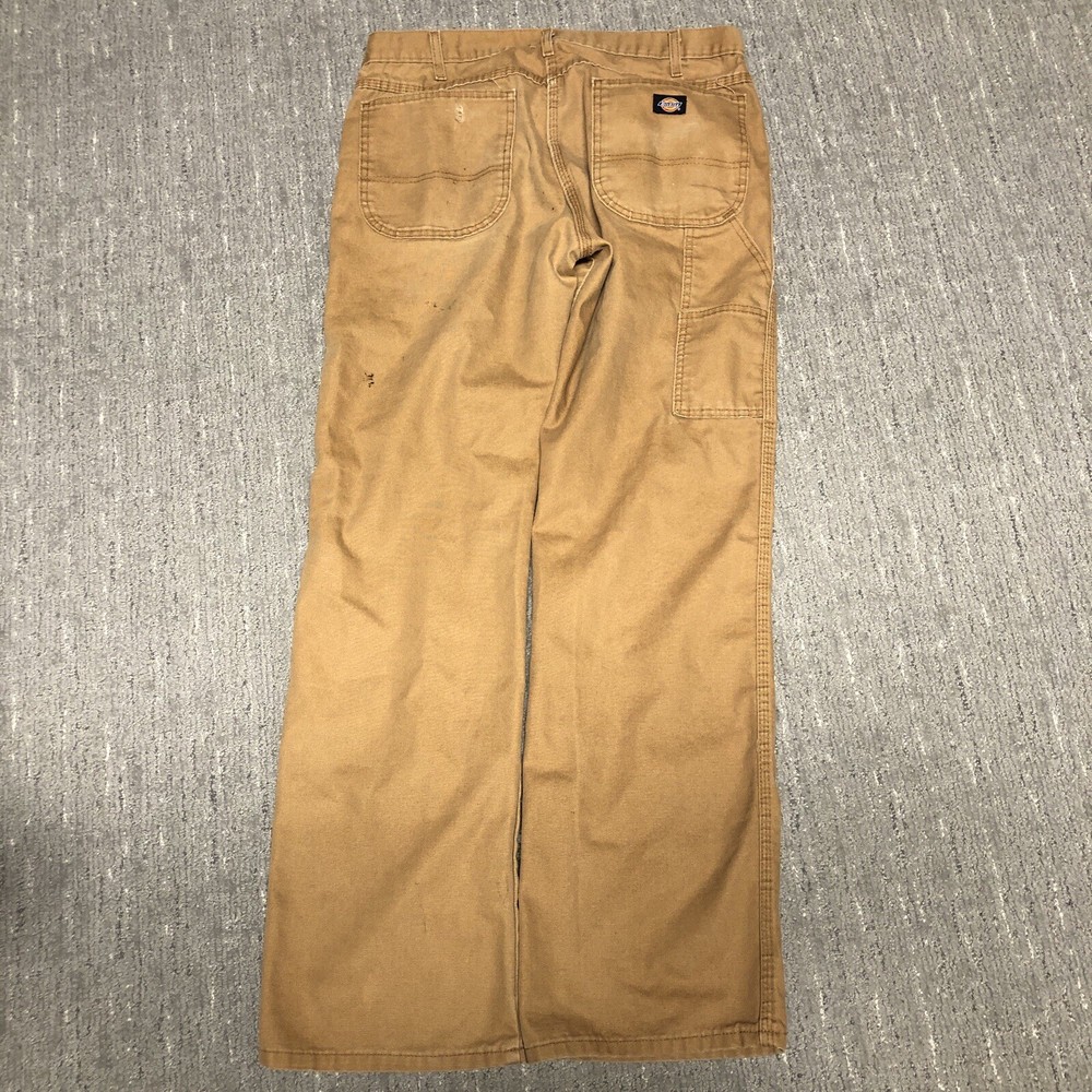 Vintage Dickies 34x34 Carpenter Pants Tan Brown Distressed Y2K Skater Style