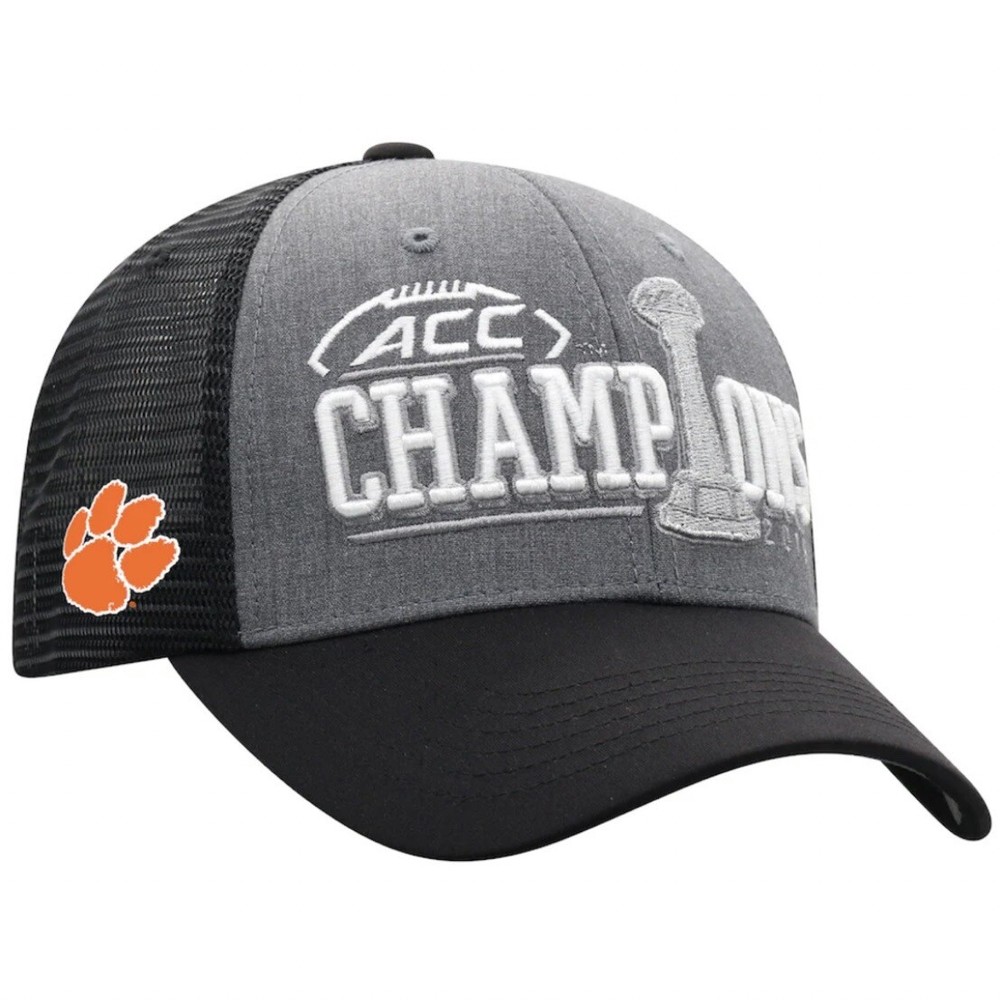 Clemson Tigers NCAA Men’s Trucker Hat Cap 2019 ACC Champions Snapback NEW