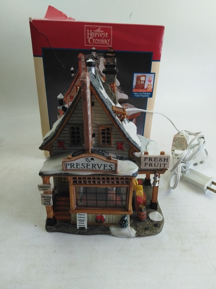 Lemax Harvest Crossing Mary Lous Fresh Preserves 2003 Christmas Village Figurine 35804
