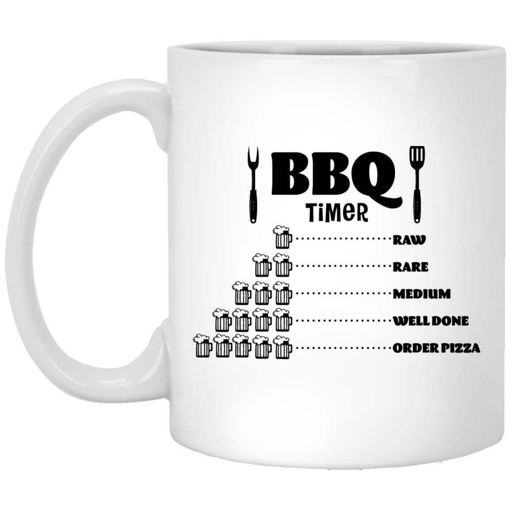 Grill Mug Bbq Timer Bbq Coffee Mugs Gift For Dad Grandpa Brother Mom Grandma