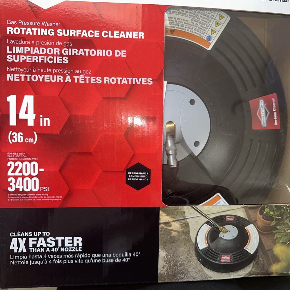 Briggs & Stratton 14-Inch Rotating Pressure Washer Surface Cleaner  