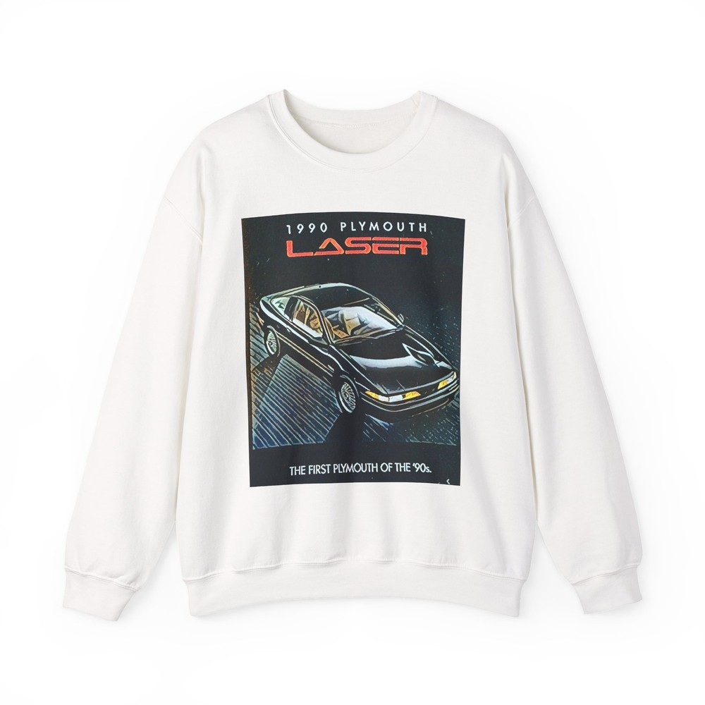 Plymouth Laser Car Art Graphic Print Crewneck Unisex Long Sleeve Sweatshirt Gift