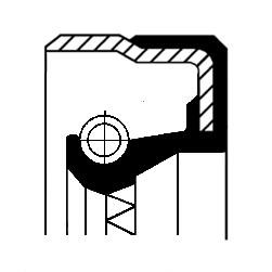 01020467B Corteco shaft seal, manual transmission for MAN, Mercedes-Benz