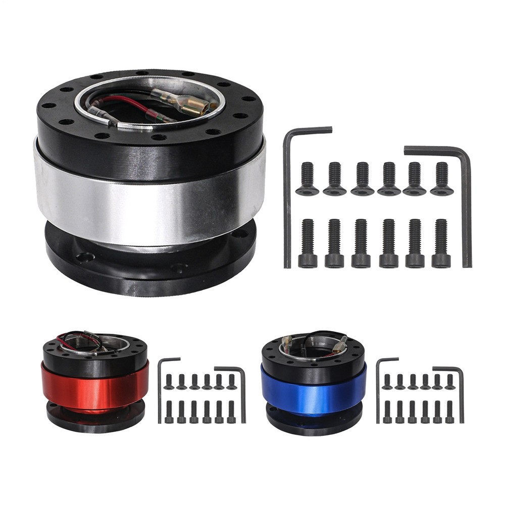 Universal Steering Wheel Quick Release Hub Adapter Snap Off Boss Adapter Kit