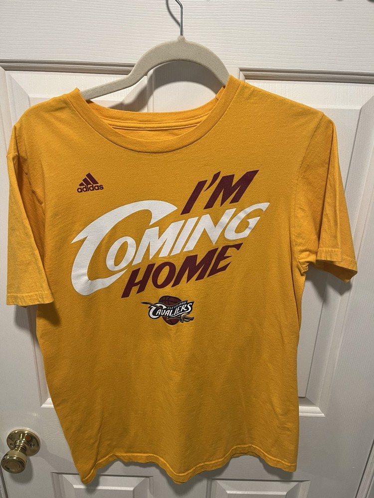 Adidas Cleveland Cavaliers Shirt NBA Basketball The Go To Tee Im Coming Home XL