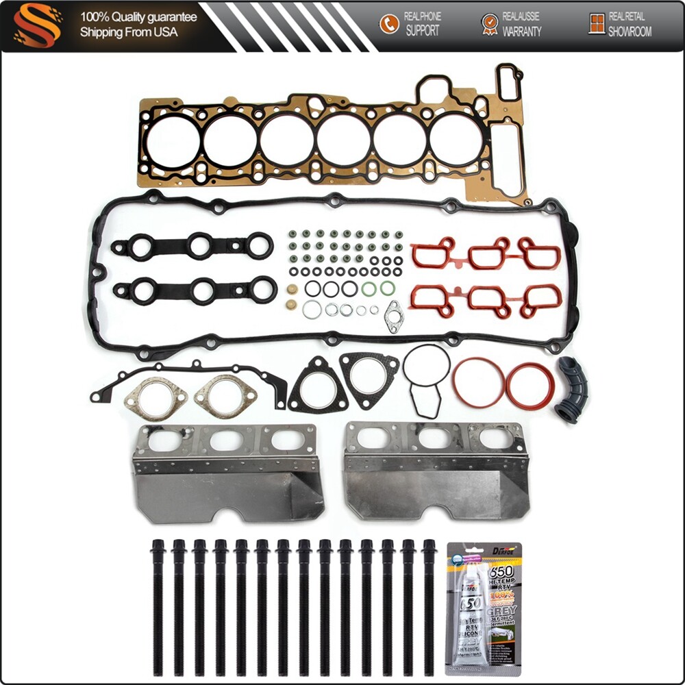 Head Gasket Bolts Set For 01-06 BMW 325i 530i X3 X5 Z4 2.5 & 3.0 DOHC M54
