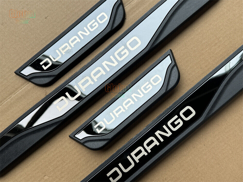 For Dodge Durango Accessories Black Door Sill Protector Trim Strip Scuff Plate