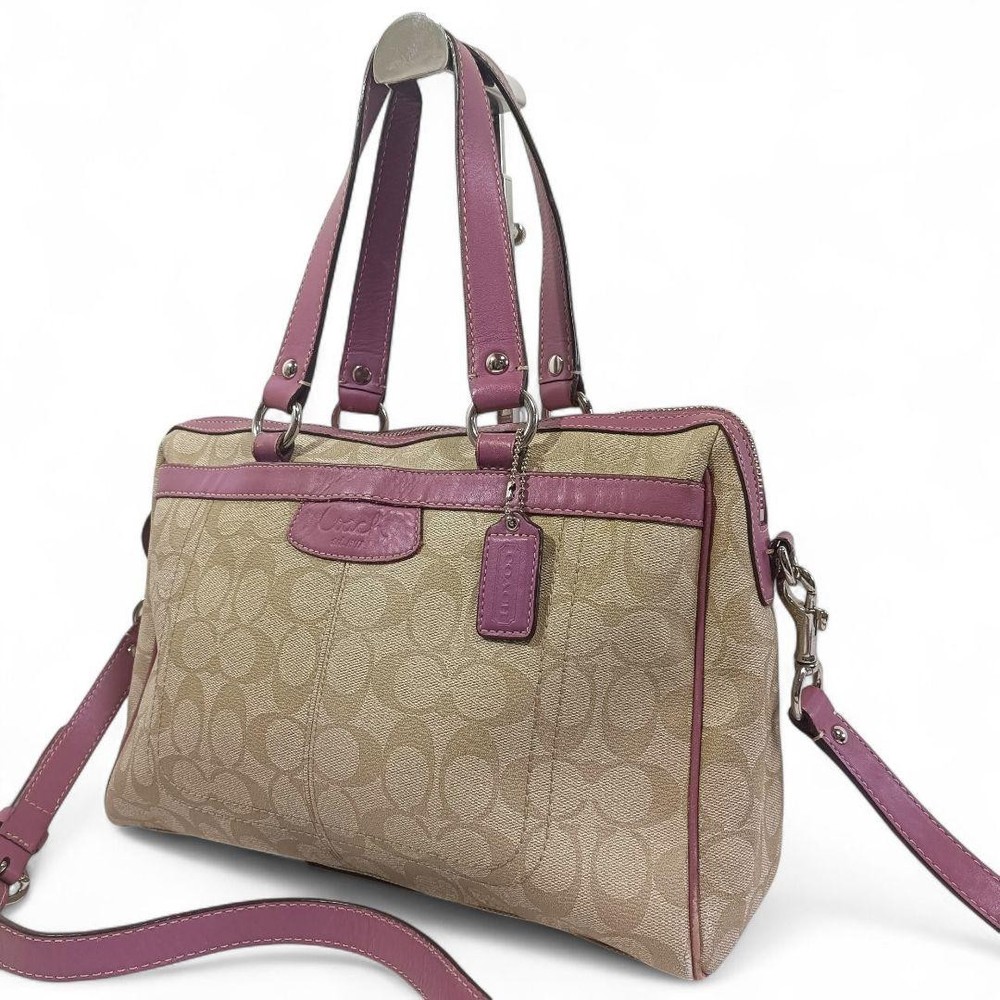 Coach Signature Beige PVC Two-Way Tote Bag G04213101