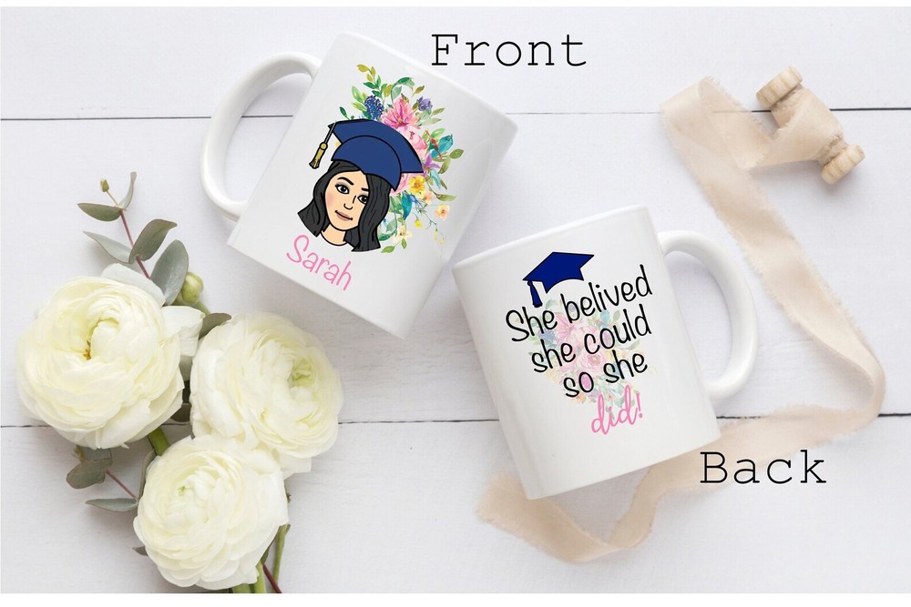 Custom Bitmoji Coffee Mug Custom Class Of 2019 Mug Personalized Mug Graduation
