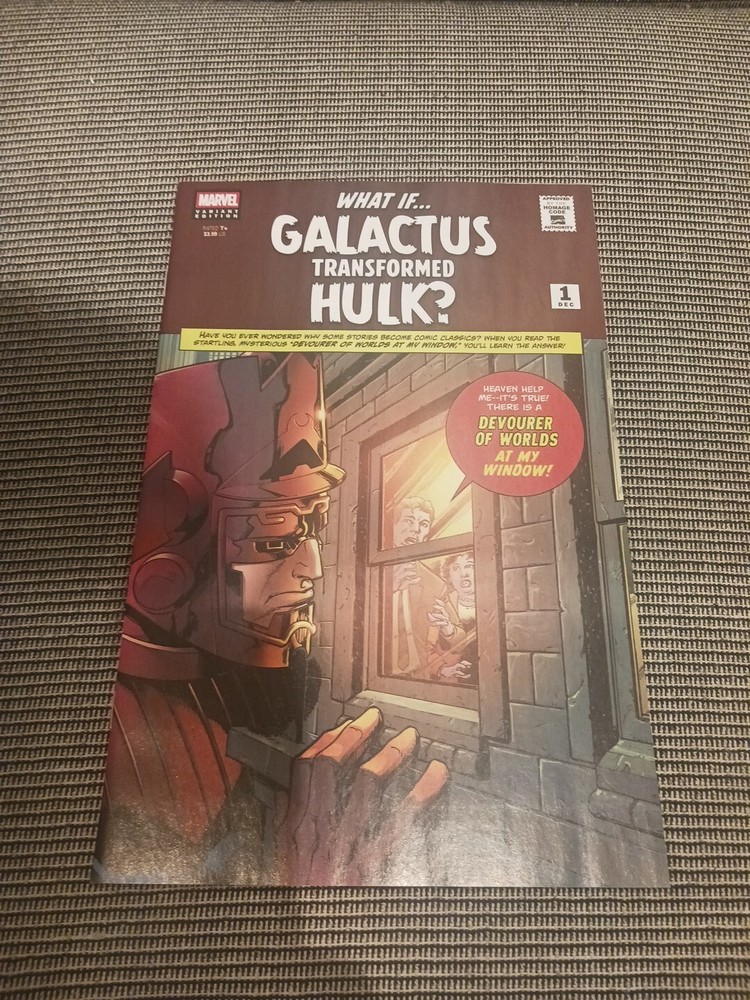 Galactus Transforms Hulk in What If...? #1 Mark Bagley Cover Marvel 2025