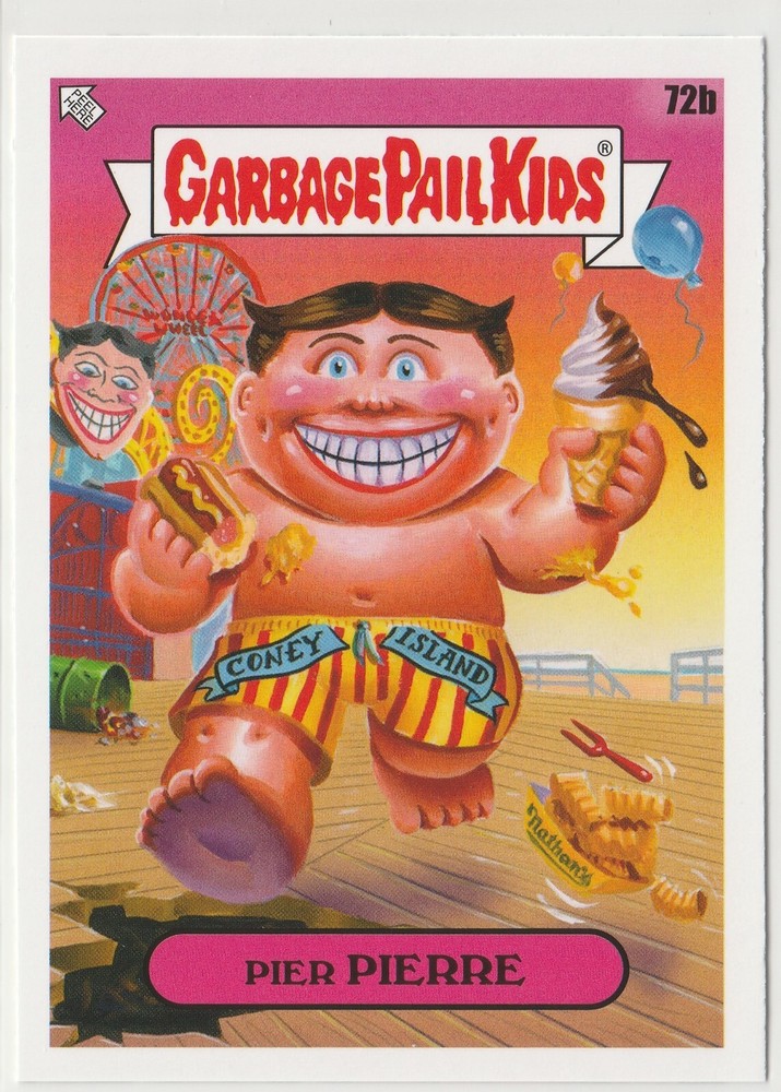 Pierre #72b Garbage Pail Kids GPK 2021 Go On Vacation Sticker Card