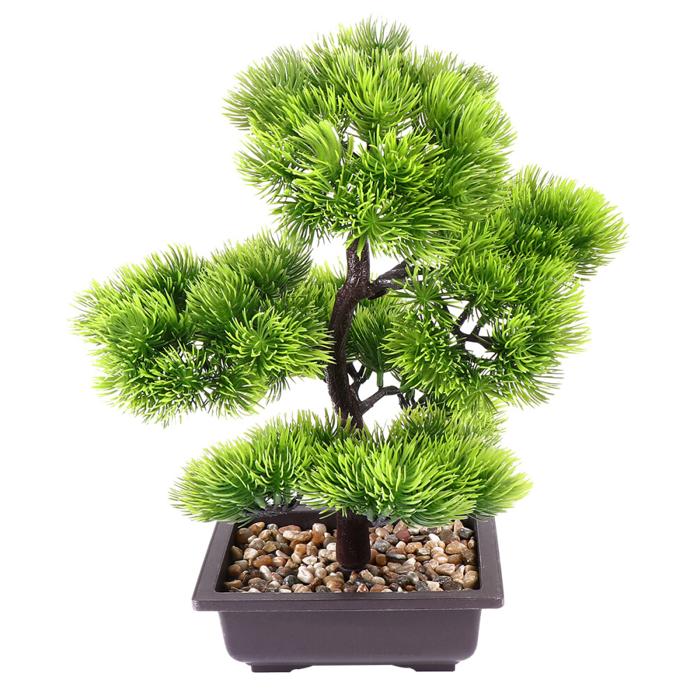 Artificial Potted Pine Tree Faux Plant for Home and Office Decor  