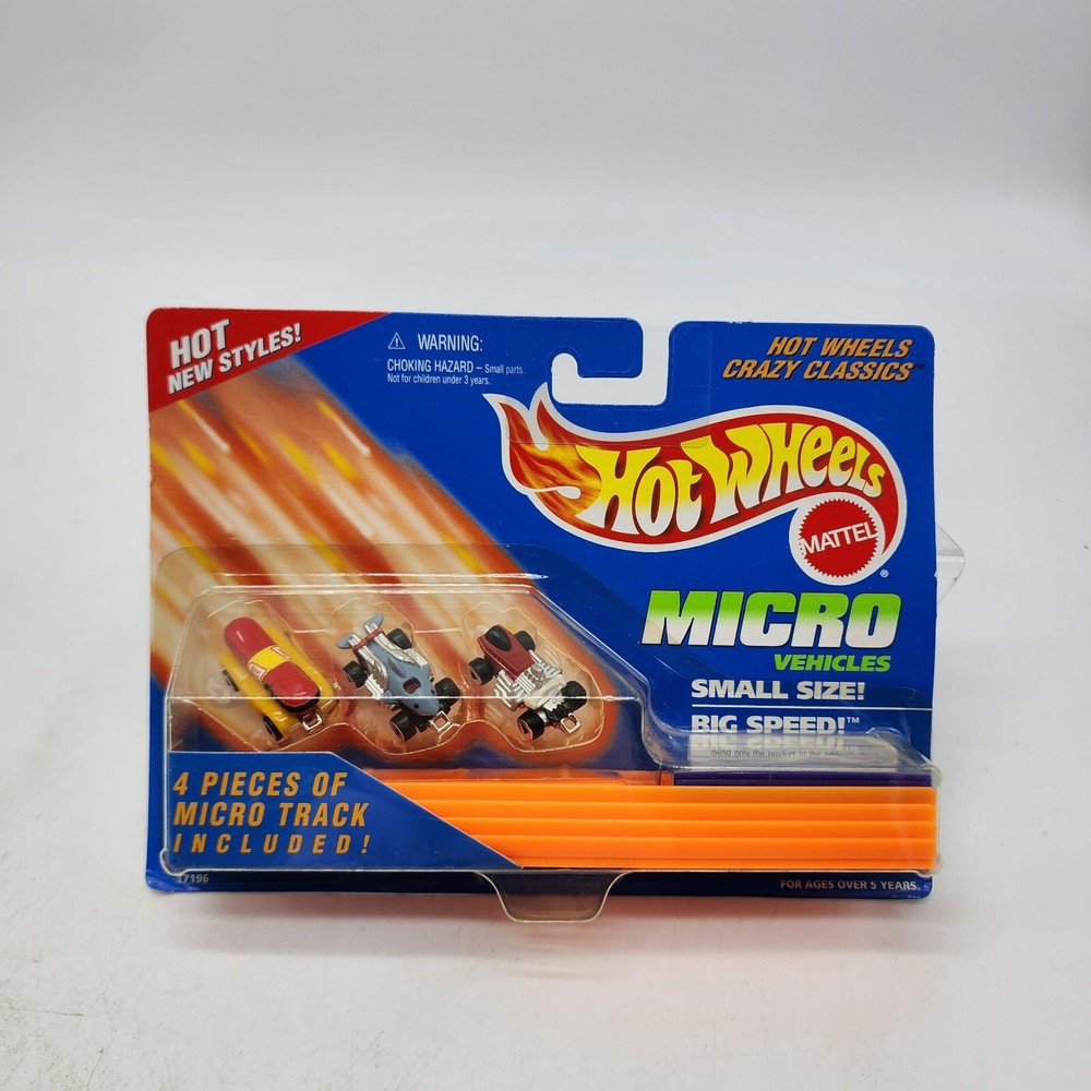 1995 Hot Wheels Micro Oscar Meyer  Vehicles Small Size Big Speed w/Track Shipped