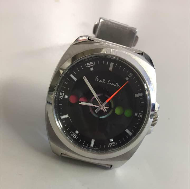 USED PAUL SMITH FIVE EYES WRISTWATCH ACCEPTABLE M-AE0E