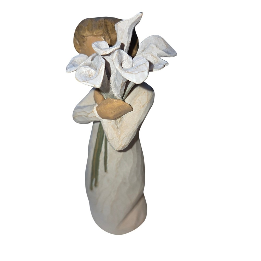 Willow Tree Beautiful Wishes Figurine Girl Holding Lilies  
