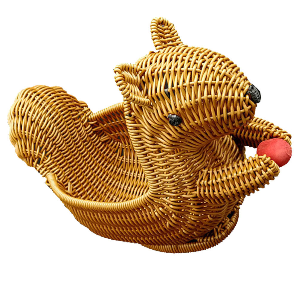 Rattan Fruit Basket Closet Storage Bin Chocolate Cake Basket