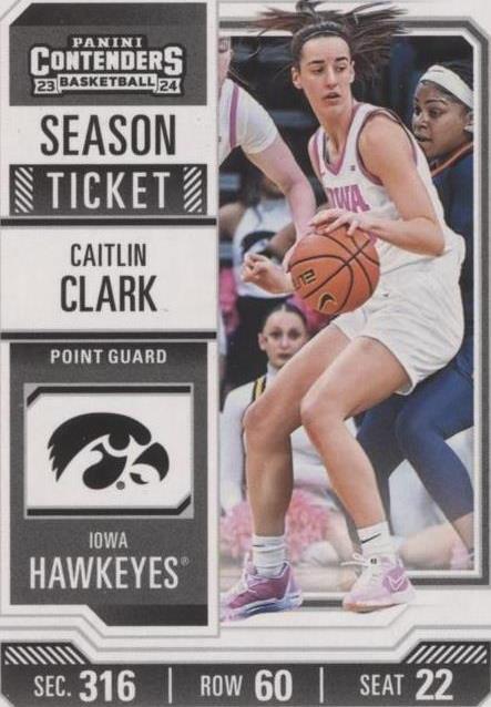 2024 Panini Caitlin Clark Collection - College Contenders #CC4 Caitlin Clark (RC)