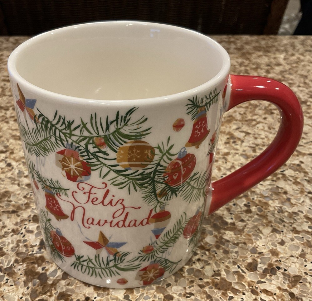 Festive Feliz Navidad Stoneware Christmas Mug in XL by Threshold