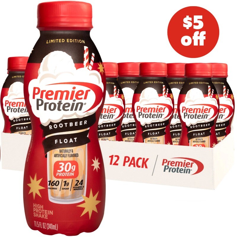 Premier Protein Shake, Root Beer Float Limited Time, 30g Protein, 11.5 fl oz-image