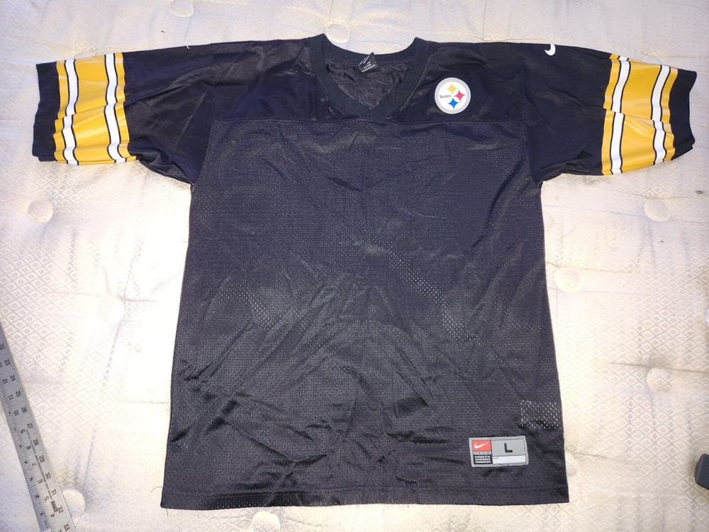 Pittsburgh Steelers 1990's Blank Home Replica Nike Football Jersey LARGE