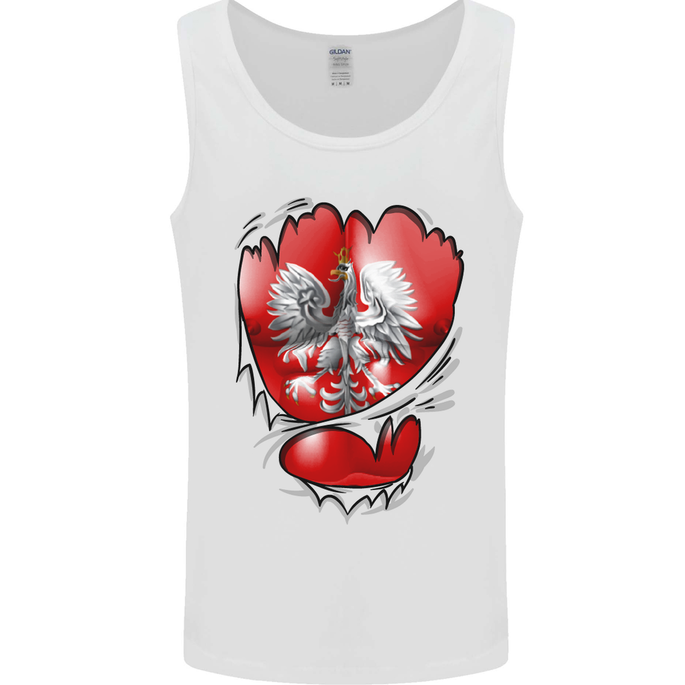 Gym The Polish Flag Ripped Muscles Poland Mens Vest Tank Top