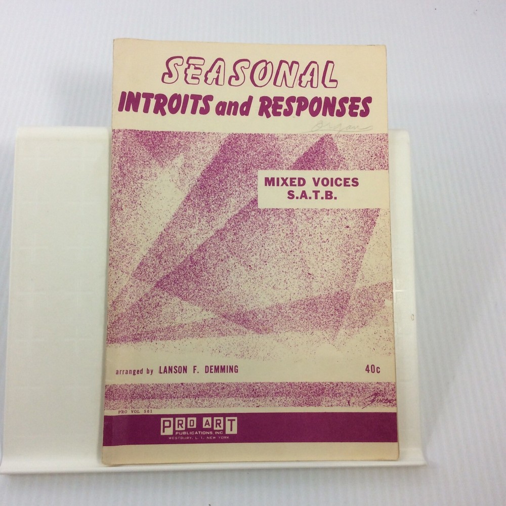 Seasonal Introits and Responses SATB Choral Songbook by Lanson Deming-image