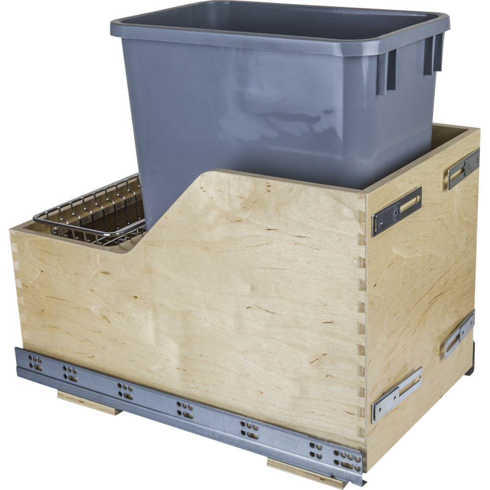 Hardware Resources CDM-WBMS35 Single 35 Quart Bottom Mount - Grey