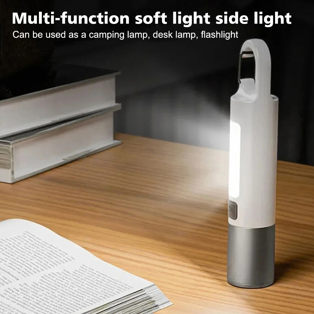 1/2X Rechargeable Multi-function Portable Torch Mini Keychain LED Flashlight USB
