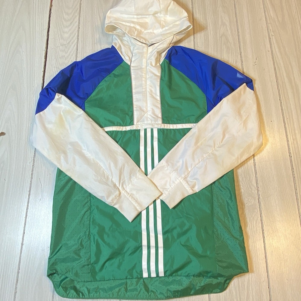 Adidas Vintage Y2K Jacket Men Retro Edition. Size Small Green,White,blue