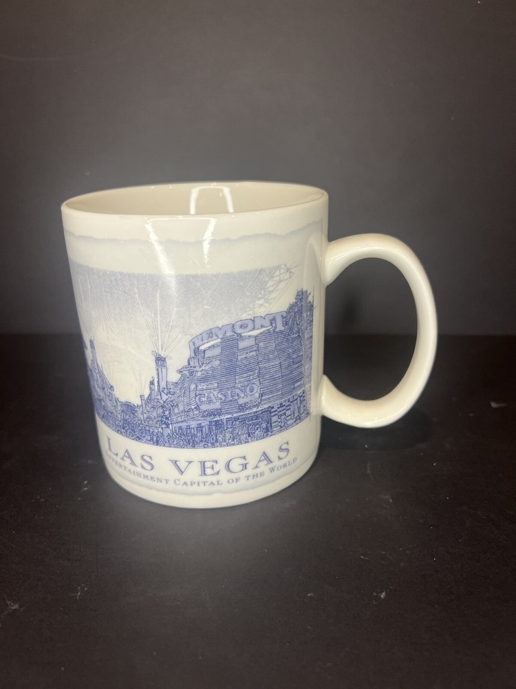 Starbucks Las Vegas City Mug Blue White Architecture Series 2006