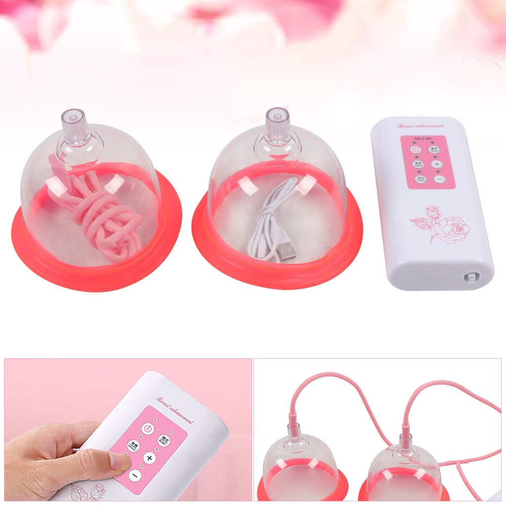 2-in-1 Electric Breast Pump Vacuum Suction Enhancer for B Cup Growth