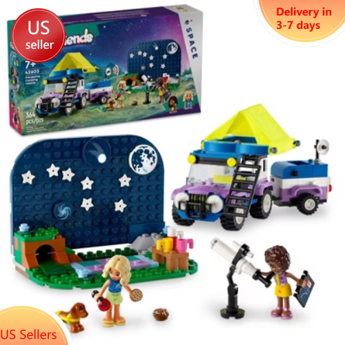 LEGO Friends Stargazing Camping Vehicle Toy Set 42603 for Creative Play