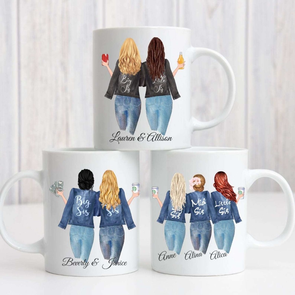 Best Custom Sister Gift Mug – Soul Sisters Moving Present
